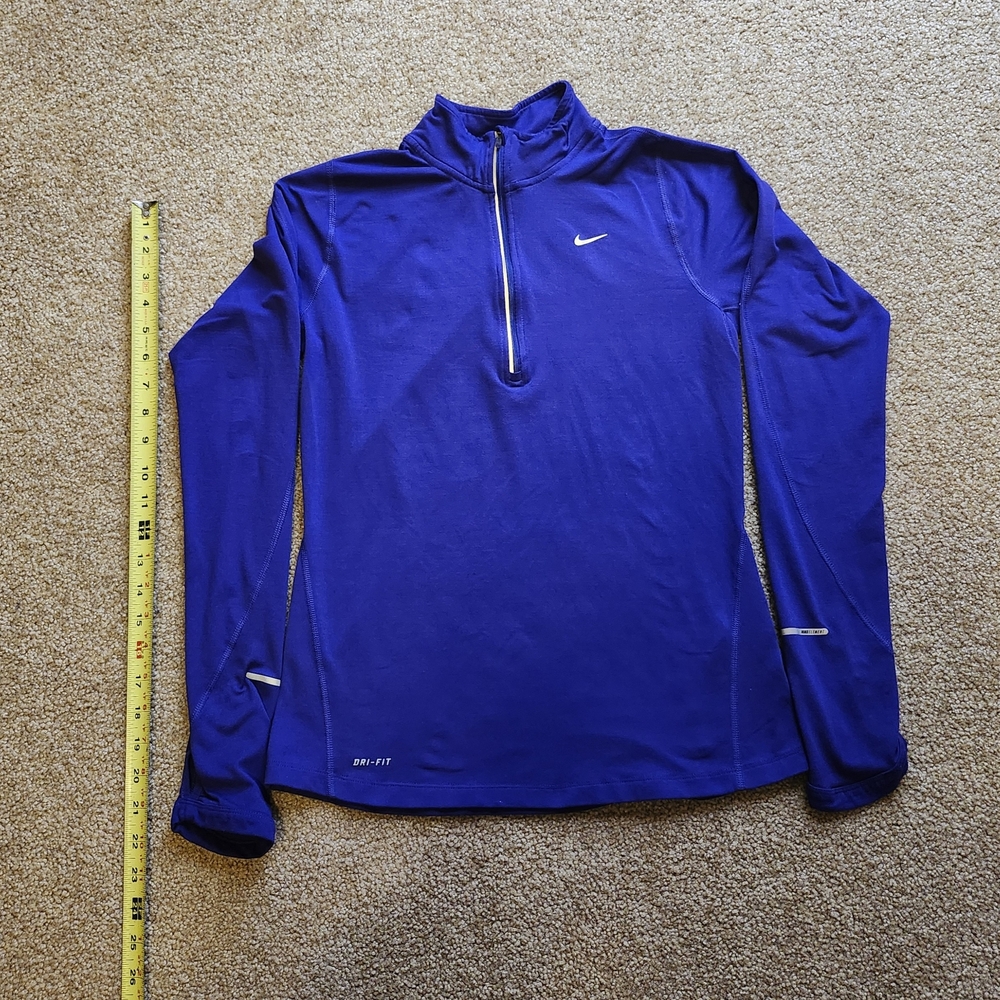 Nike Dri-Fit Purple Athletic Half-Zip Pullover